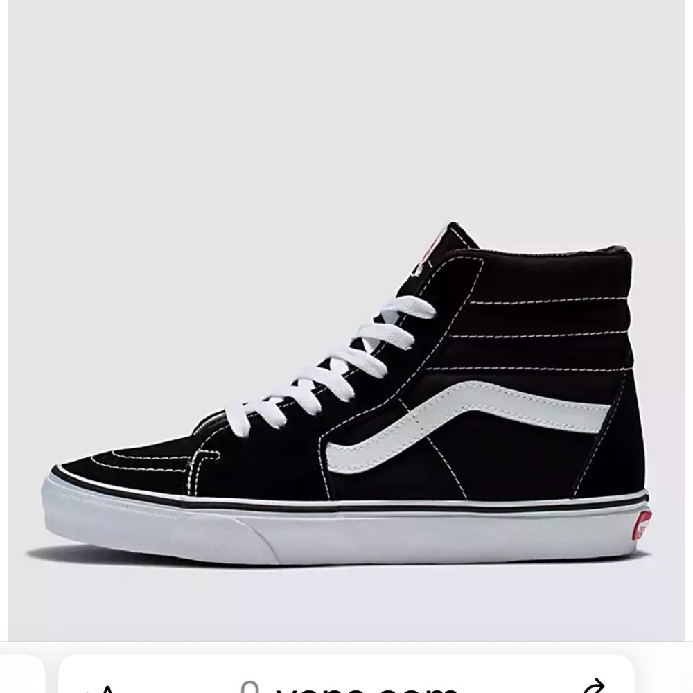 Vans Black and White High-Top